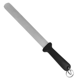 Eikaso Solingen Professioneel aanzetstaal – grof slijpoppervlak – ergonomisch zwart heft – 26 cm Eikaso Solingen Professioneel aanzetstaal – grof slijpoppervlak – ergonomisch zwart heft – 26 cm