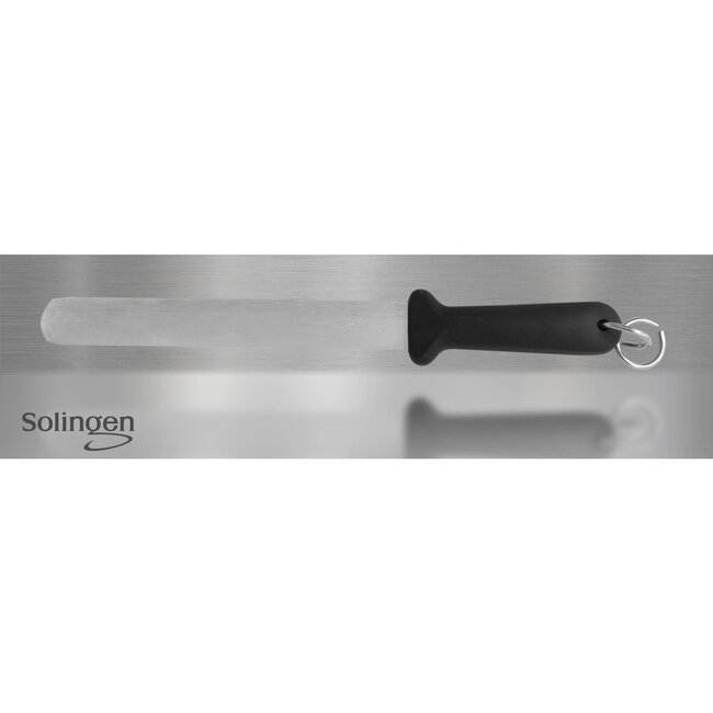 Eikaso Solingen Professioneel aanzetstaal – grof slijpoppervlak – 29 cm – zwart heft