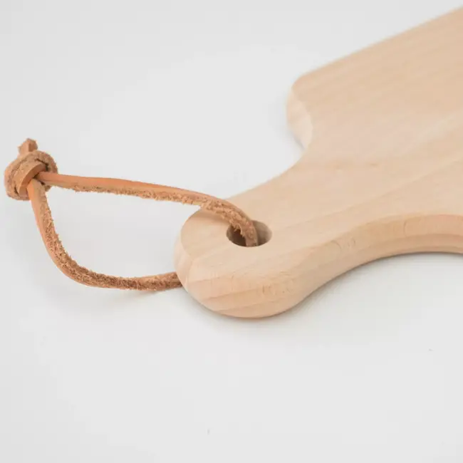 HOCHO Heiwa Snijplank – Beukenhout – 260x120x15 mm – Handvat & Ophangkoord