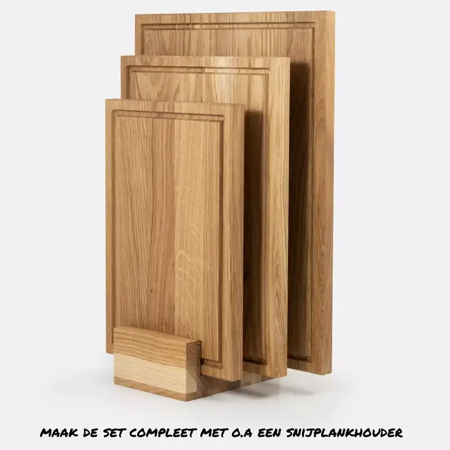 HOCHO CutX Snijplank – Eikenhout – 350x250x20 mm – Hard Wax Afwerking