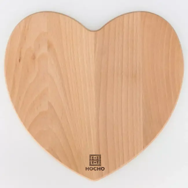 HOCHO Hartvormige Snij- en Serveerplank – Beukenhout – 225x240x15 mm