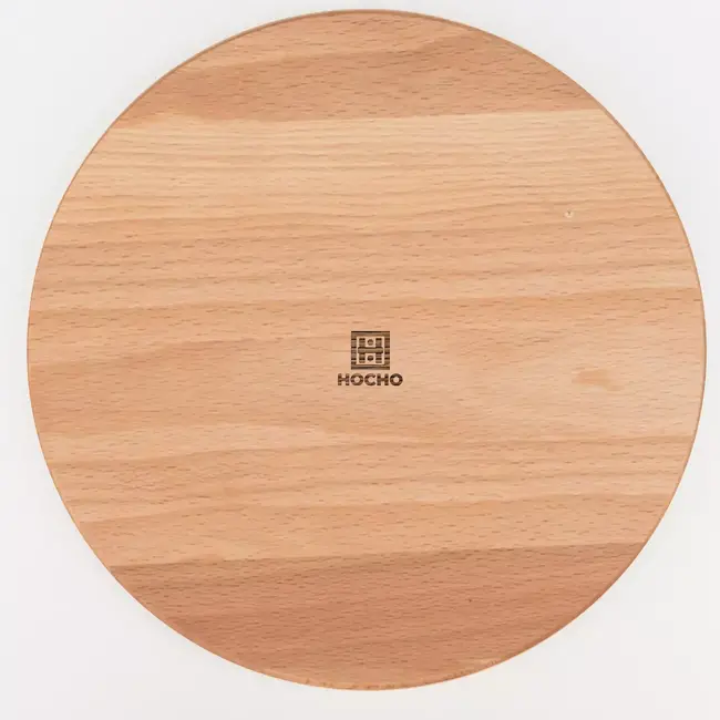 HOCHO Snijplank – Beukenhout – Ø 220x15 mm – Met Sapgeul & Olie Afwerking – serie Grove