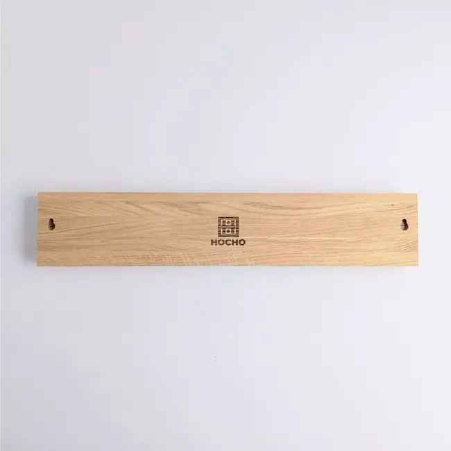HOCHO Magnetische Messenhouder – Eikenhout – 450x90x30 mm – Voor 8 Messen