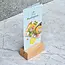 HOCHO Beukenhouten Menustandaard – Acryl Pocket A6 – Stijlvolle Horeca Display