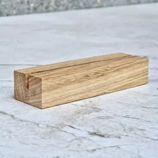 HOCHO Eikenhouten Kaartenhouder 100x30x20 mm – Robuust en Stijlvol