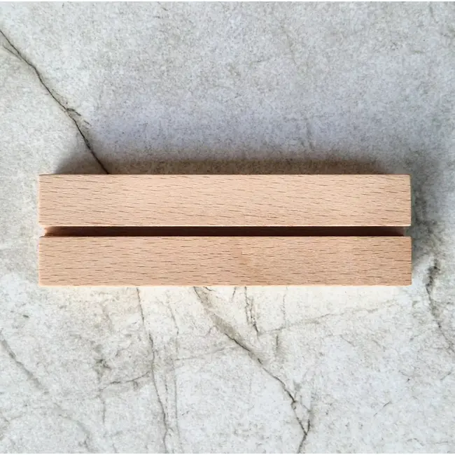 HOCHO Beukenhouten Kaartenhouder 100x30x20 mm – Functioneel en Stijlvol