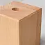 HOCHO Beukenhouten Vaas 55x55x70 mm – Met Glazen Buisje voor Bloemen