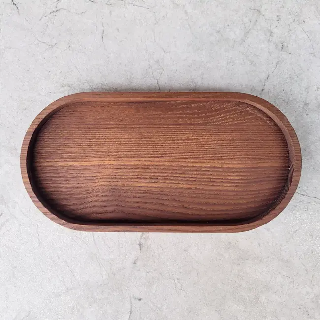 HOCHO Essenhout Mini Dienblad Budget – 200x100x15 mm – Compact en Luxe