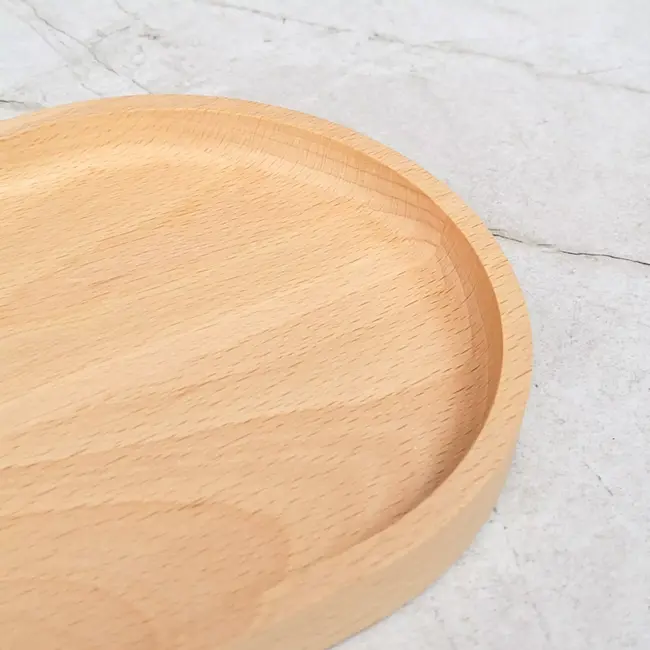 HOCHO Beuken Houten Dienblad – 250x120x15 mm – Hardwax Bescherming – Met Silicone Voetjes