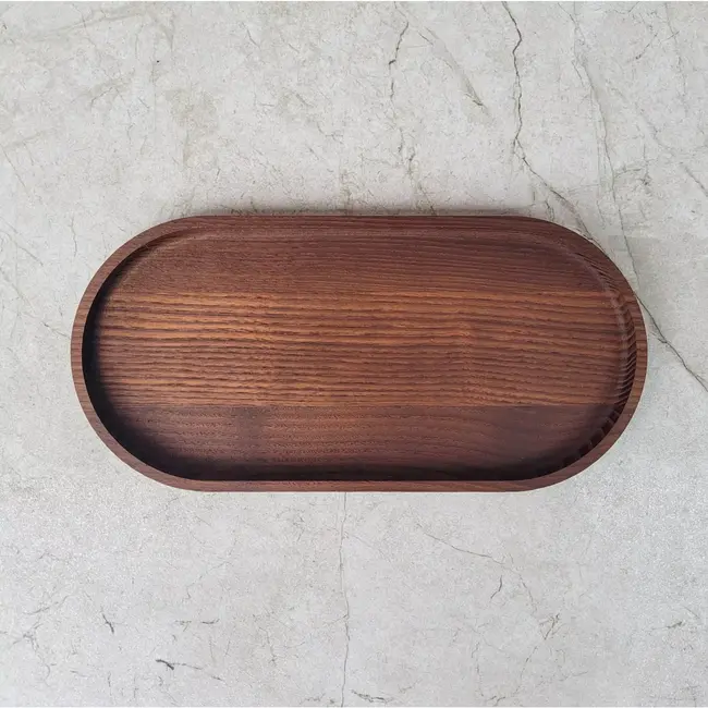 HOCHO Essenhouten Serveer Dienblad – 250x120x15 mm – Hardwax Bescherming – Luxe Design