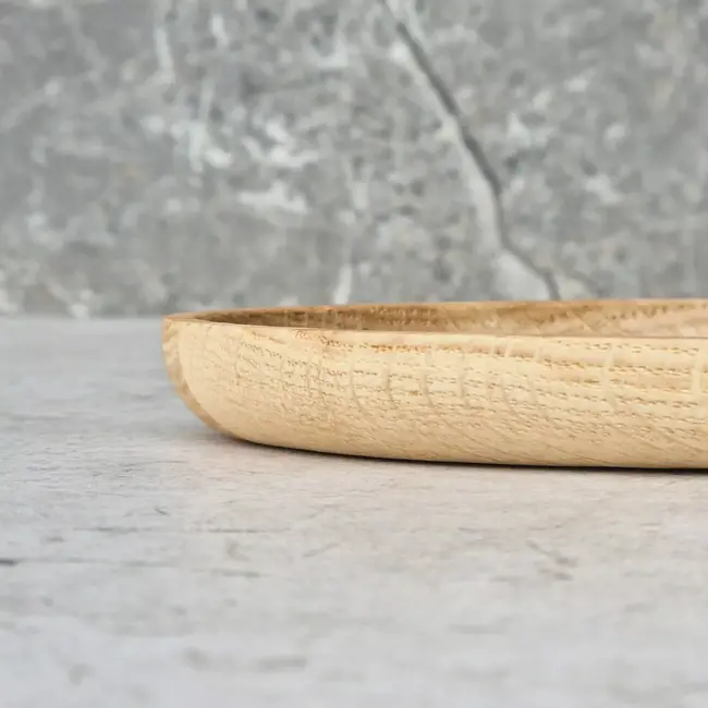 HOCHO Eiken Houten Dienblad – 400x300x20 mm – Hardwax Bescherming – Met Silicone Voetjes