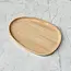 HOCHO Massief Eiken Houten Dienblad – 250x180x15 mm – Hardwax Bescherming – Voor Snacks en Decoratie