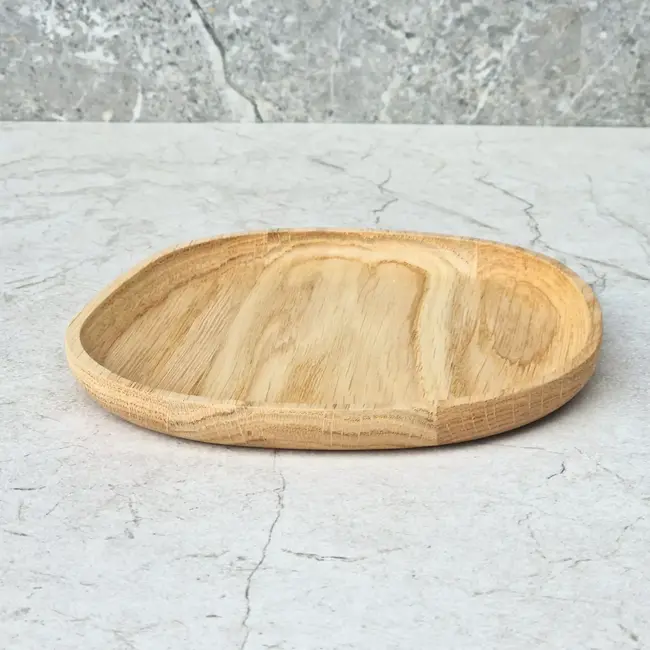 HOCHO Eikenhouten Dienblad Tenso Small – 160x150x15 mm – Hard Wax Afwerking