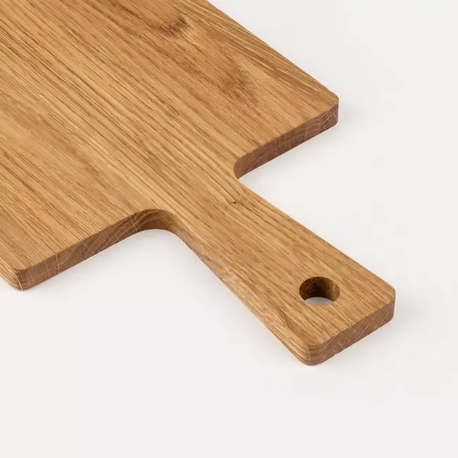 HOCHO Snijplank met Handvat – Eikenhout – 340x150x9 mm – Hard Wax