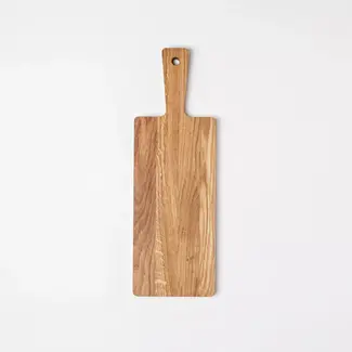 HOCHO Snijplank met Handvat – Eikenhout – 395x130x20 mm – Hard Wax – Serie Hardo