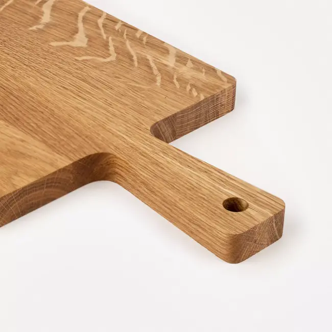 HOCHO Snijplank met Handvat – Eikenhout – 480x200x20 mm – Hard Wax – Serie Hardo