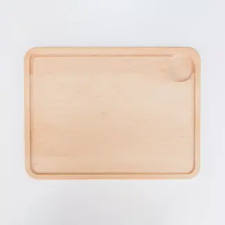 HOCHO Snijplank met Sapgeul – Beukenhout – 395x295x20 mm – Ideaal voor Grote Taken