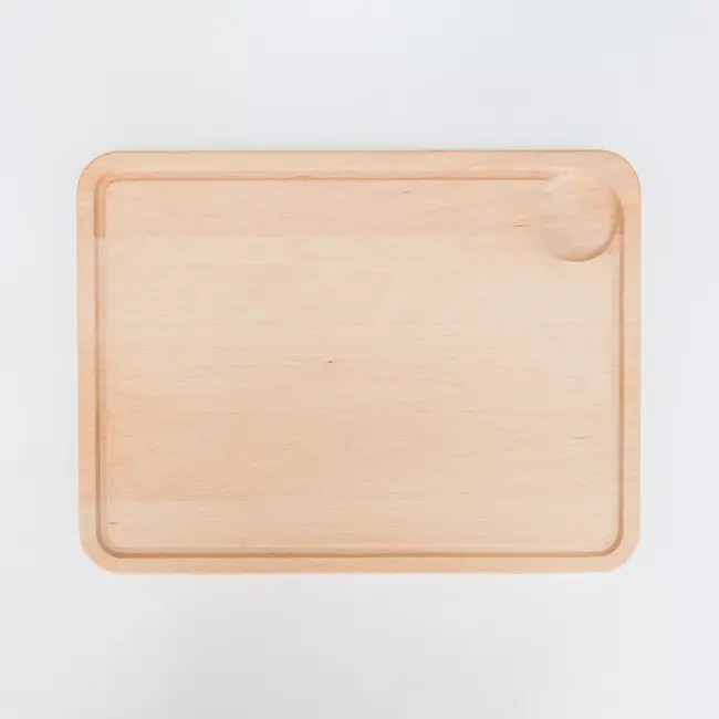 HOCHO Snijplank met Sapgeul – Beukenhout – 395x295x20 mm – Ideaal voor Grote Taken