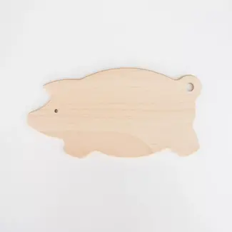 HOCHO Snij- en Serveerplank Varkensvorm – Beukenhout – 290x150x9 mm