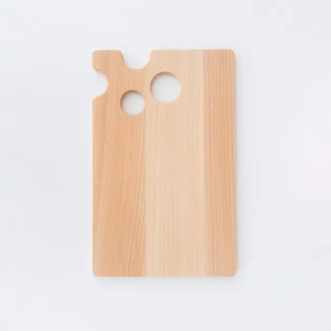 HOCHO Snij- en Serveerplank Kaasvorm – Beukenhout – 240x150x9 mm