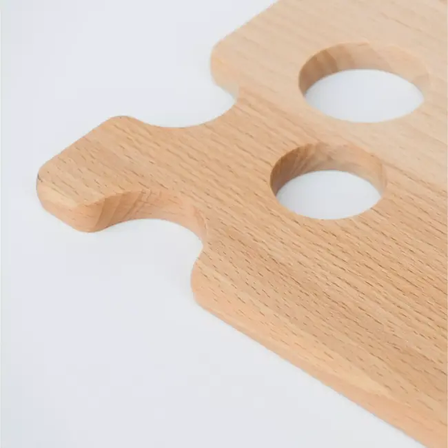 HOCHO Snij- en Serveerplank Kaasvorm – Beukenhout – 240x150x9 mm