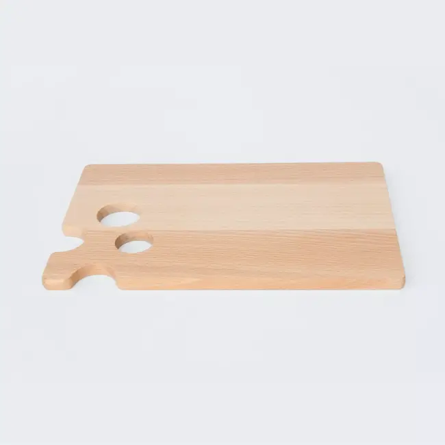 HOCHO Snij- en Serveerplank Kaasvorm – Beukenhout – 240x150x9 mm