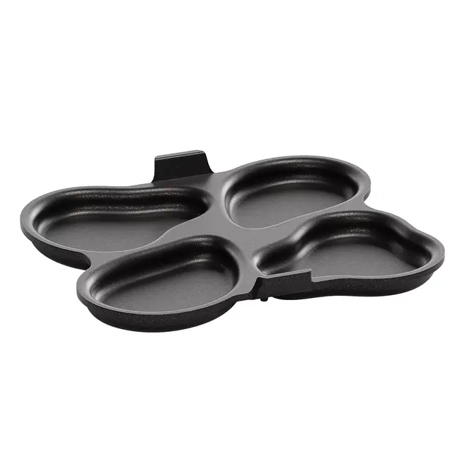 AMT Gastroguss 4-vaks bakvorm – Handgegoten aluminium – Lotan antiaanbaklaag – 27x23 cm – Ovenbestendig