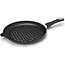 AMT Gastroguss Geperforeerde barbecuepan Ø 32 cm hoogte 4 cm met afneembare steel LOTAN® antiaanbaklaag voor barbecue en grill