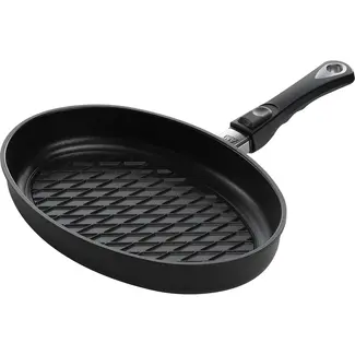 AMT Gastroguss BBQ pan – 35x24 cm – Geschikt voor alle warmtebronnen – Inductie – Duurzaam ontwerp