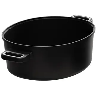 AMT Gastroguss Ovale waterloze kookpan 33 x 26 cm met zijhandgrepen LOTAN® antiaanbaklaag geschikt voor alle warmtebronnen incl. inductie