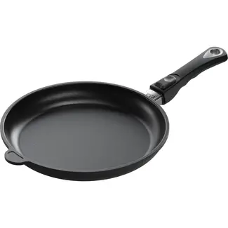 AMT Gastroguss Koekenpan 28 cm – Gegoten Aluminium – Lotan Antiaanbaklaag – Inductie & Ovenbestendig – Afneembare Steel