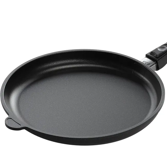 AMT Gastroguss Koekenpan 32 cm – Inductie – Lotan antiaanbaklaag – Ovenbestendig – Afneembare steel