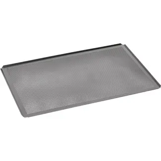 AMT Gastroguss Bakkersnorm bakplaat 60 x 40 cm dikte 2 mm geperforeerd LOTAN® antiaanbaklaag voor oven