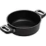 AMT Gastroguss Braadpan Ø 24 cm hoogte 8 cm 3 liter met zijhandgrepen LOTAN® antiaanbaklaag geschikt voor alle warmtebronnen incl. inductie