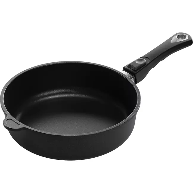 AMT Gastroguss Hapjespan Ø 26 cm hoogte 7 cm met afneembare steel LOTAN® antiaanbaklaag geschikt voor alle warmtebronnen incl. inductie