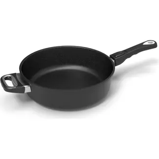 AMT Gastroguss Braadpan 28 cm – Inductiegeschikt – Lange en zijhandgreep – 4,3 liter – Slijtvaste coating AMT Gastroguss Braadpan 28 cm – Inductiegeschikt – Lange en zijhandgreep – 4,3 liter – Slijtvaste coating