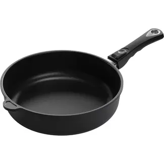 AMT Gastroguss Hapjespan Ø 28 cm hoogte 7 cm met afneembare steel LOTAN® antiaanbaklaag geschikt voor alle warmtebronnen incl. inductie