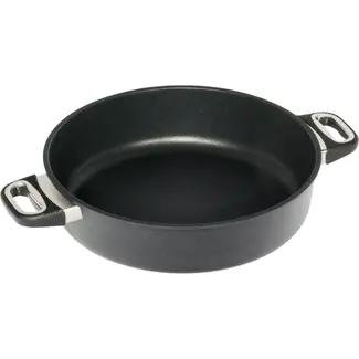 AMT Gastroguss Braadpan Ø 32 cm hoogte 8 cm 5,5 liter met zijhandgrepen LOTAN® antiaanbaklaag geschikt voor alle warmtebronnen incl. inductie