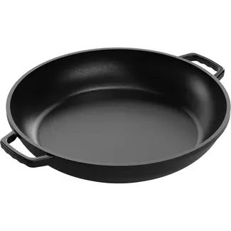 AMT Gastroguss Braadpan Ø 38 cm met aangegoten handgrepen LOTAN® antiaanbaklaag geschikt voor alle warmtebronnen behalve inductie