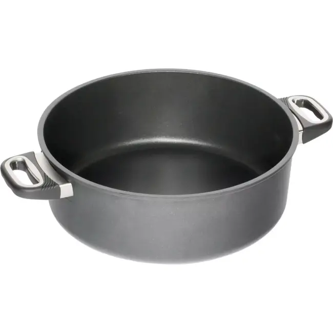 AMT Gastroguss Braadpan Ø 32 cm hoogte 12 cm 6,3 liter met zijhandgrepen LOTAN® antiaanbaklaag geschikt voor alle warmtebronnen incl. inductie
