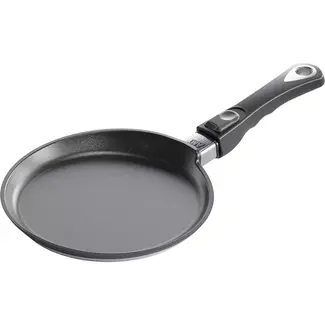 AMT Gastroguss Crepepan Ø 24 cm met afneembare steel LOTAN® antiaanbaklaag geschikt voor alle warmtebronnen incl. inductie