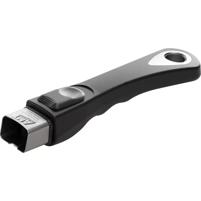 AMT Gastroguss Afneembare handgreep met innovatief snelkoppelingssysteem – zwart inleg – duurzaam aluminium – vaatwasser- en ovenbestendig