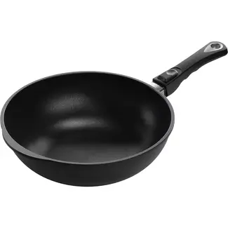 AMT Gastroguss Wokpan – Titanium Coating – Ø 30 cm – Inductie & Ovenbestendig – 2,7 Liter AMT Gastroguss Wokpan – Titanium Coating – Ø 30 cm – Inductie & Ovenbestendig – 2,7 Liter