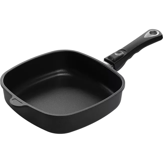 AMT Gastroguss Vierkante diepe pan – gietaluminium – inductiegeschikt – 24x24x6 cm
