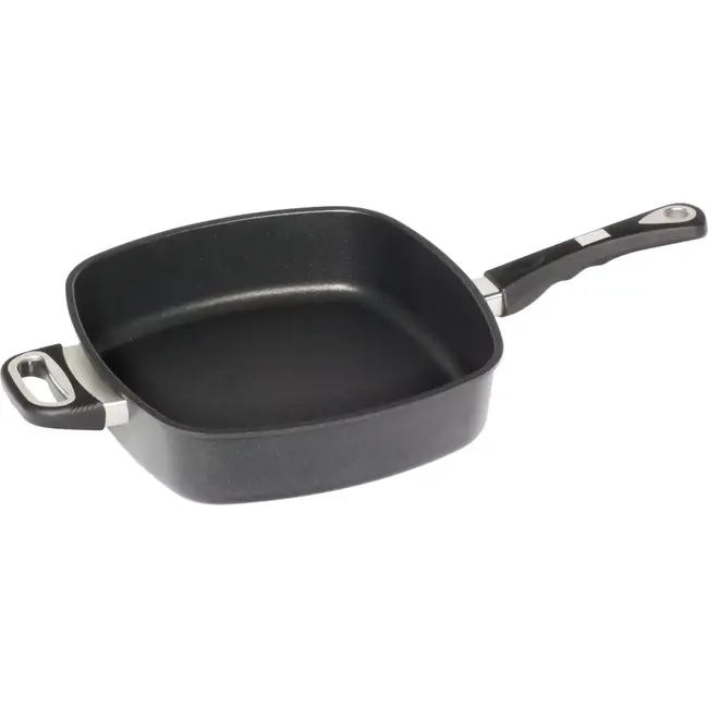 AMT Gastroguss Vierkante grillpan 28x28 cm – non-stick Lotan coating – optimale warmtebehoud – geschikt voor inductie