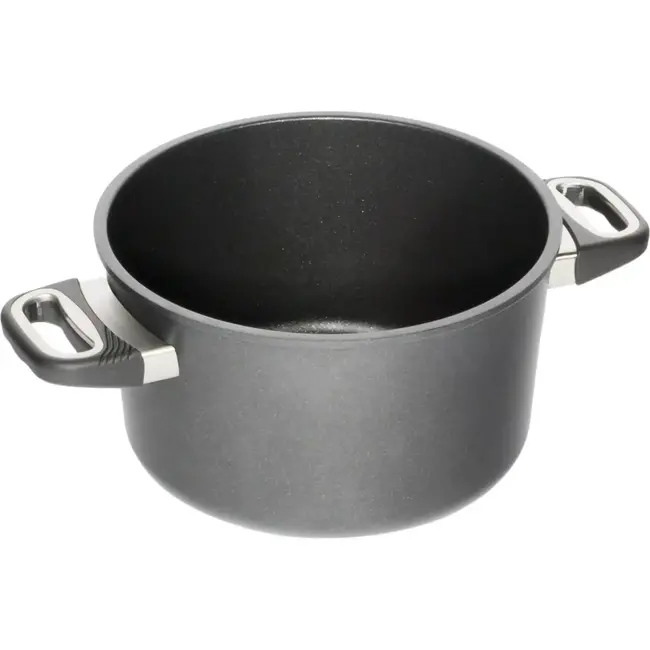 AMT Gastroguss Hoge kookpot – 24 cm – 5 liter – Geschikt voor alle warmtebronnen – Inductiecompatibel