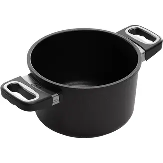 AMT Gastroguss Kookpan Ø 20 cm hoogte 11 cm 3 liter met zijhandgrepen LOTAN® antiaanbaklaag geschikt voor alle warmtebronnen incl. inductie