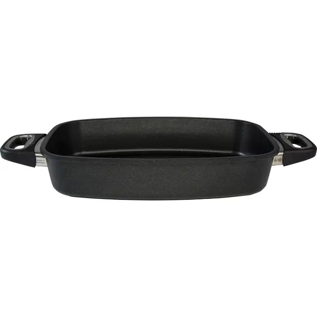 AMT Gastroguss Roestvrijstalen braadslede – 33x21x11 cm – 5,5 liter – Non-stick – Inductiegeschikt