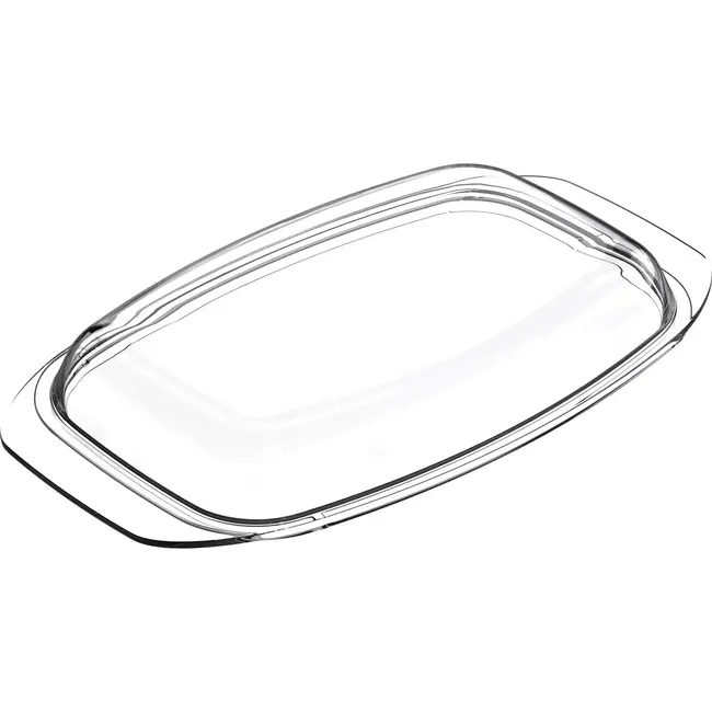 AMT Gastroguss Glazen deksel voor braadslede – 33x21 cm – hittebestendig en duurzaam