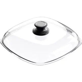 AMT Gastroguss Glazen deksel 26 x 26 cm met dekselknop